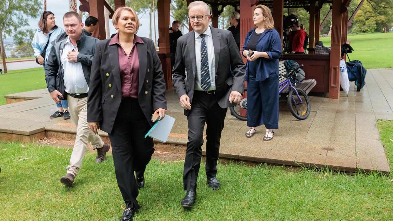 Senator Dorinda Cox and Anothony Albanese in Perth