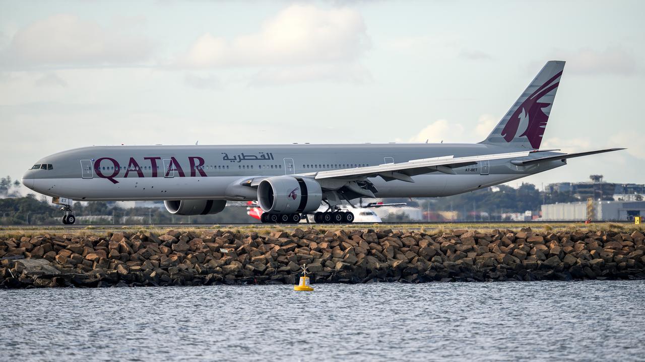 A Qatar Airways Boeing 777 