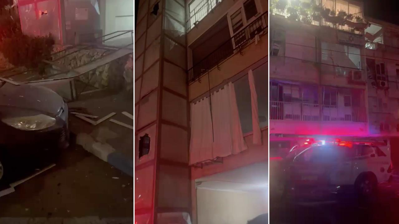 Missile damage in Israel