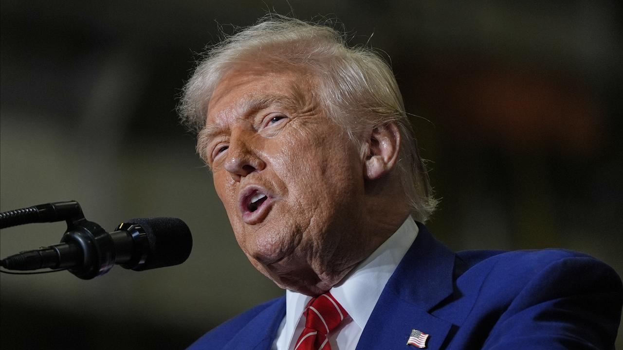 President Donald Trump speaks at U.S. Steel Corporation's