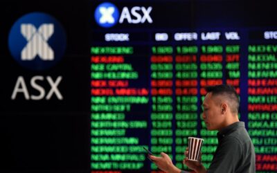 Australian shares post record close as financials surge