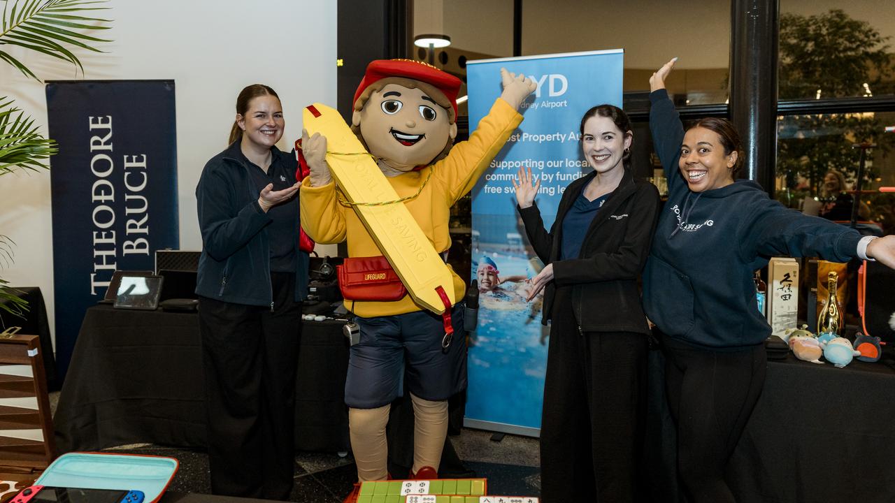 Lachie the Lifeguard mascot at Sydney Airport