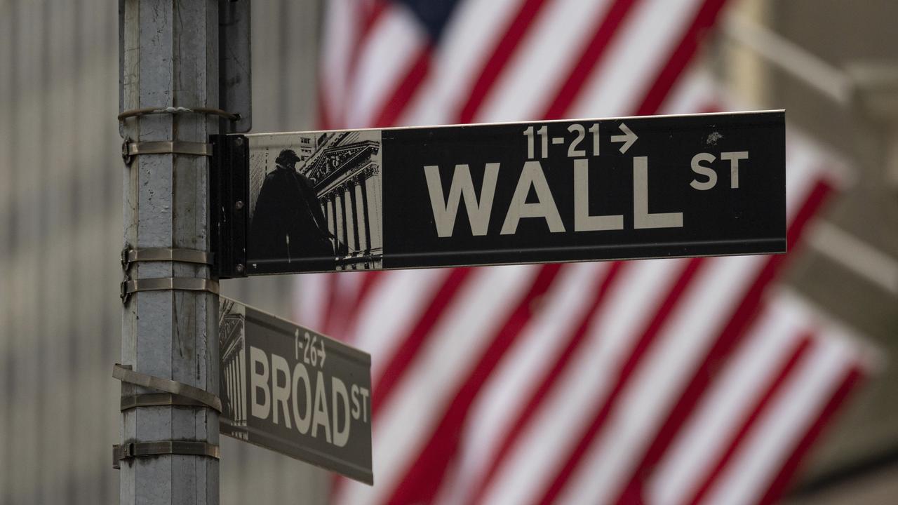 A Wall Street sign