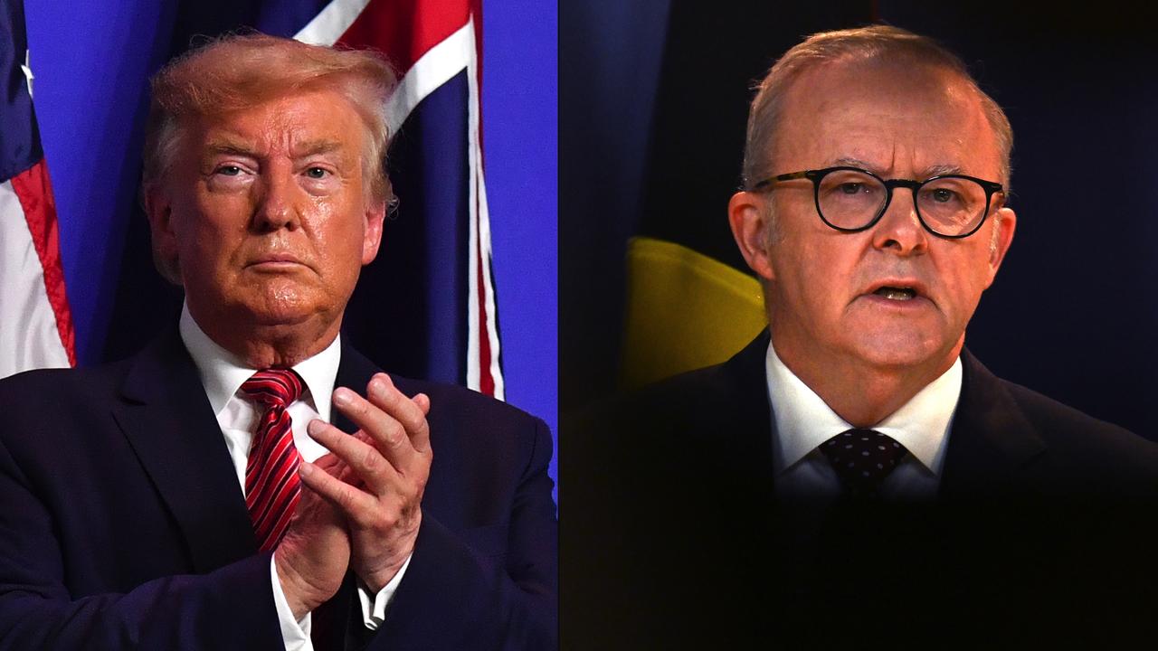 Donald Trump and Anthony Albanese (file image)