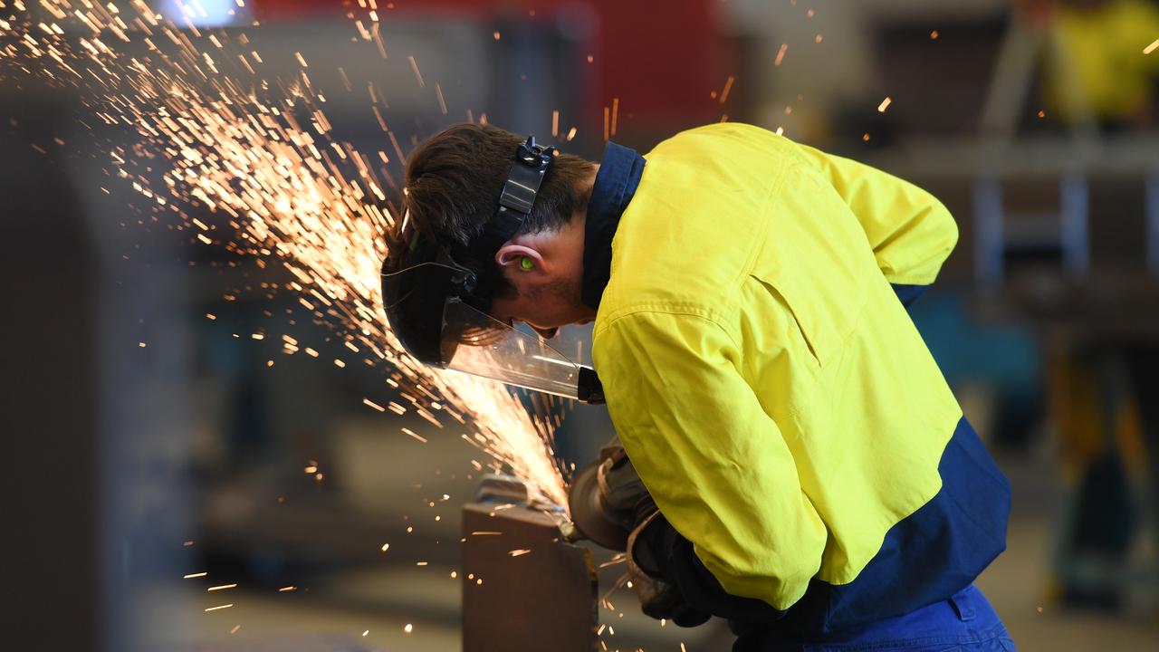 A worker at a factory (file image)