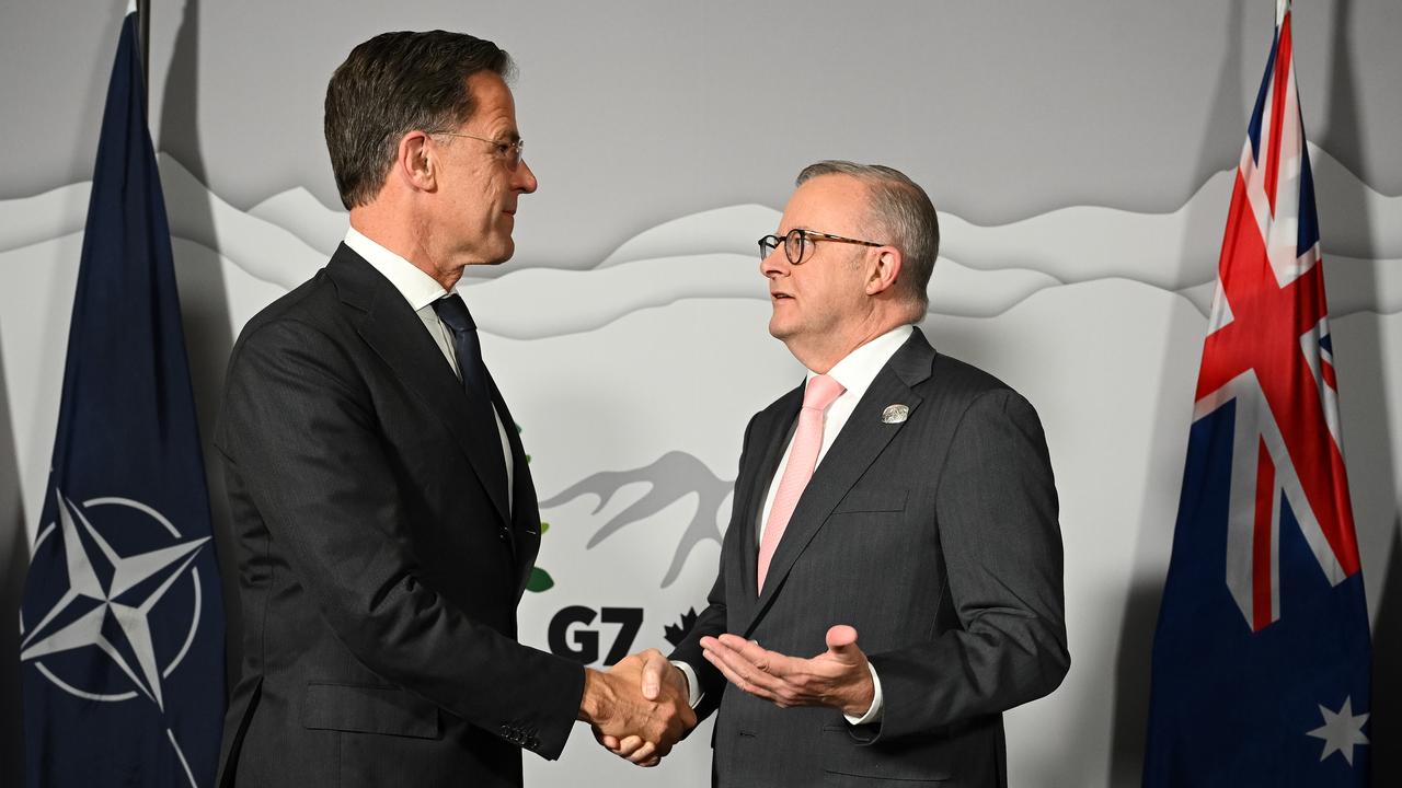 Mark Rutte and Anthony Albanese