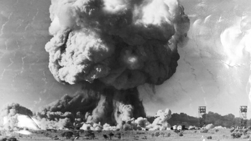 Nuclear bomb testsing in South Australia