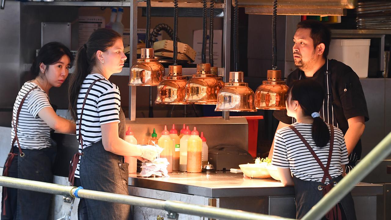 Kitchen workers