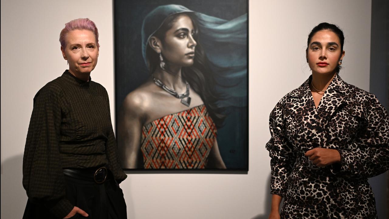 Artist Kathrin Longhurst and Nazanin Jebeli