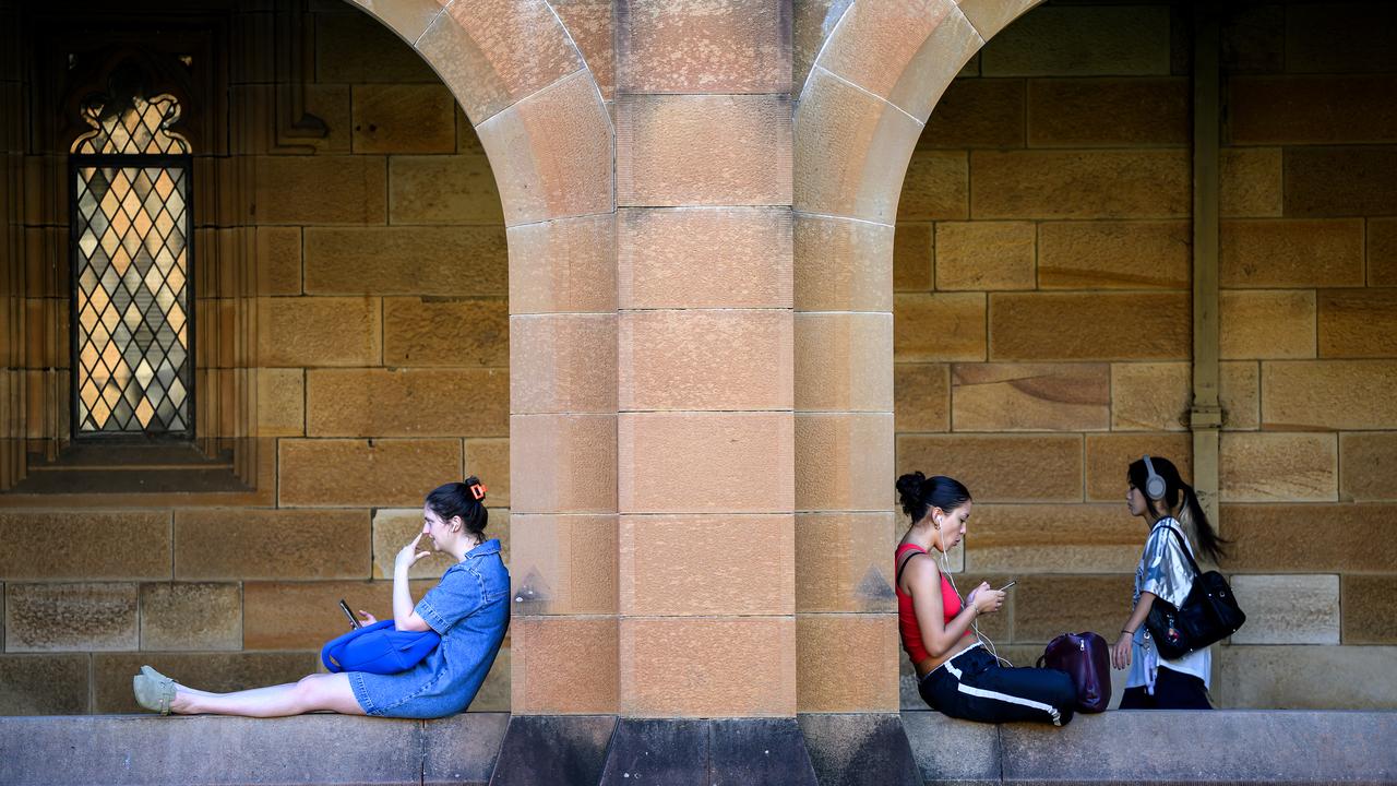 Students at Sydney University