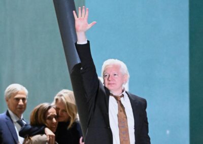Assange marks first anniversary of release from prison