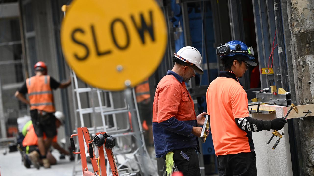 Construction workers in Melbourne
