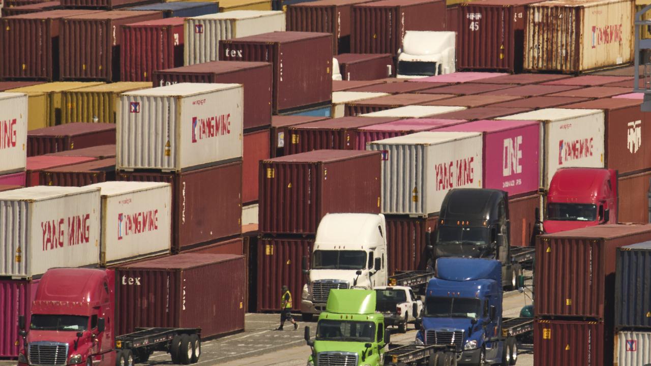 Shipping containers at the Port of Los Angeles