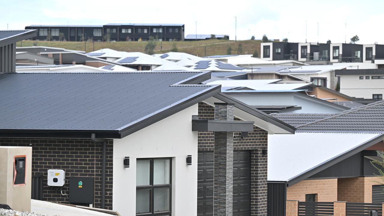 New houses in Canberra (file)