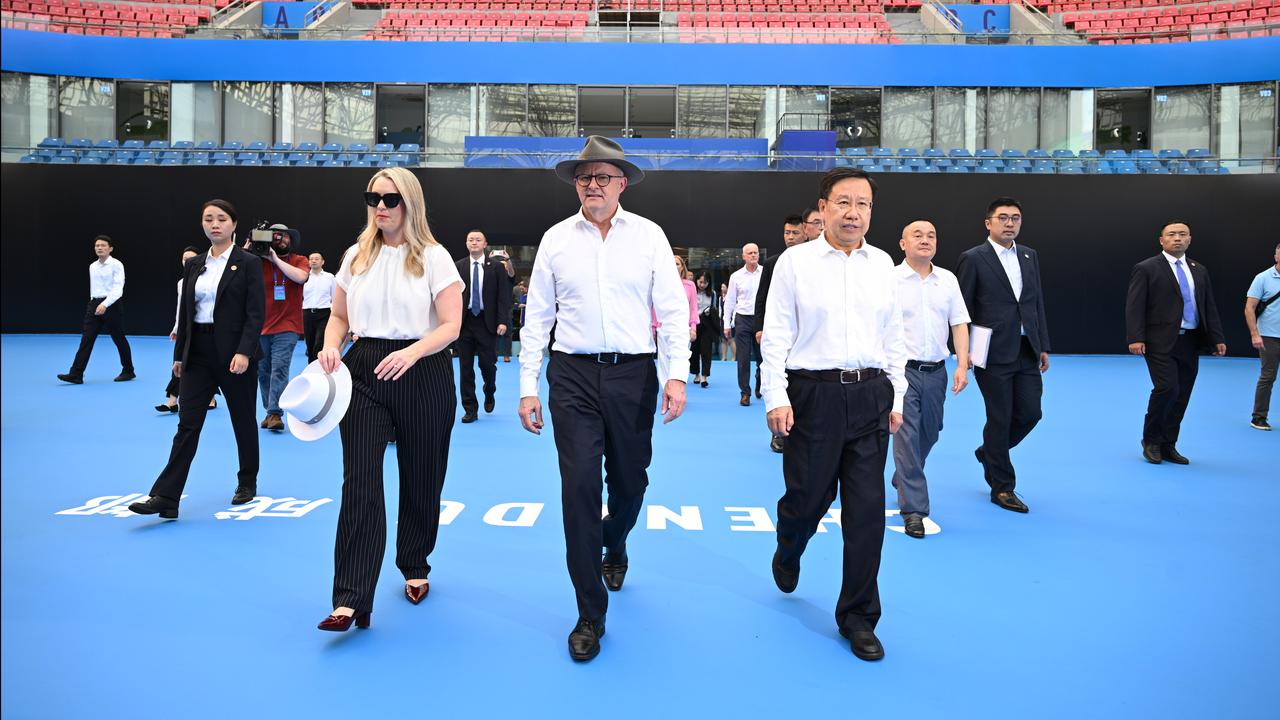 Prime Minister Anthony Albanese and Jodie Haydon in Chengdu, China
