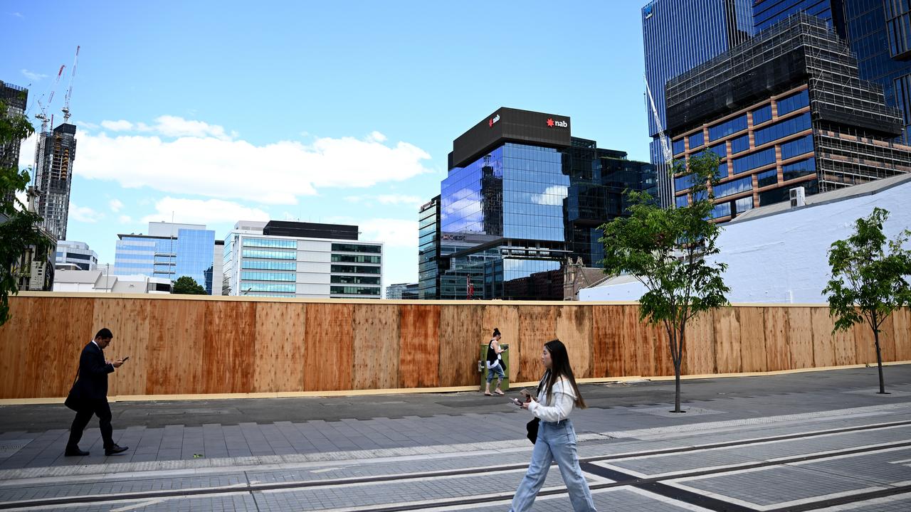 Pedestrians in the Parramatta CBD
