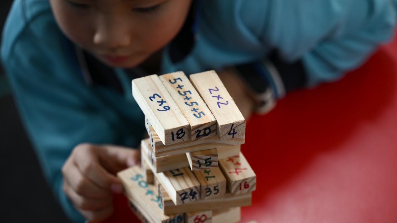 Students during a mathematics class
