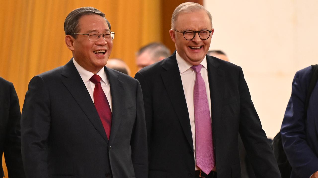 Anthony Albanese and China's Premier Li Qiang