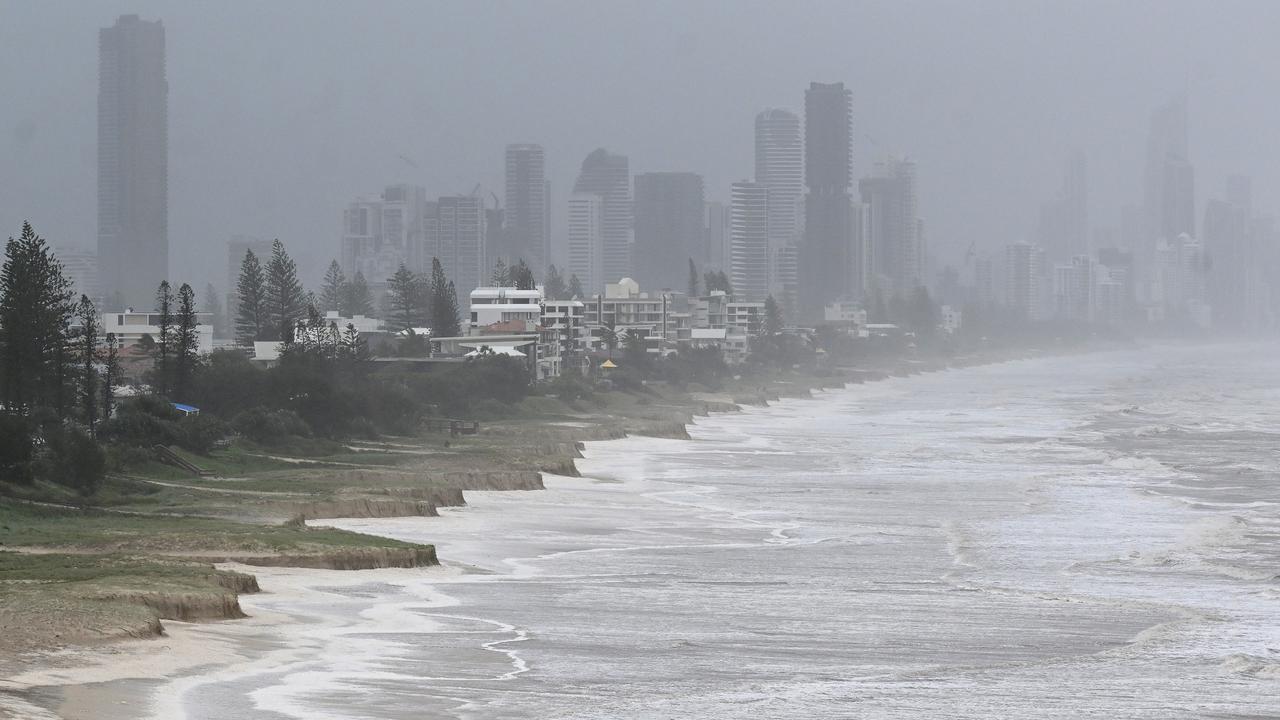 Beach erosion on the Gold Coast, Saturday, March 8th