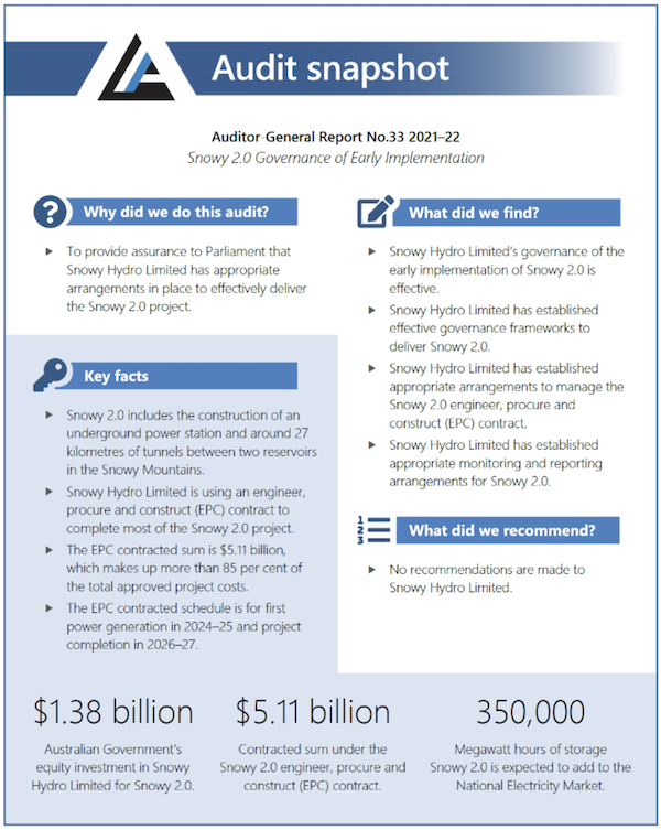 "Why did we do this audit?" Image: Auditor-General 2022 Report