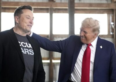 Trump escalates Musk feud with threat to Tesla support