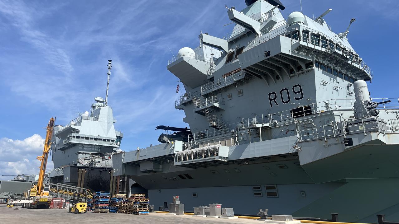 HMS Prince of Wales at the Talisman Sabre ceremony in Darwin