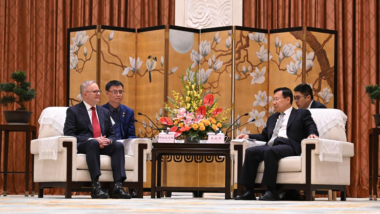 Anthony Albanese meets Wang Xiaohui in Chengdu, China