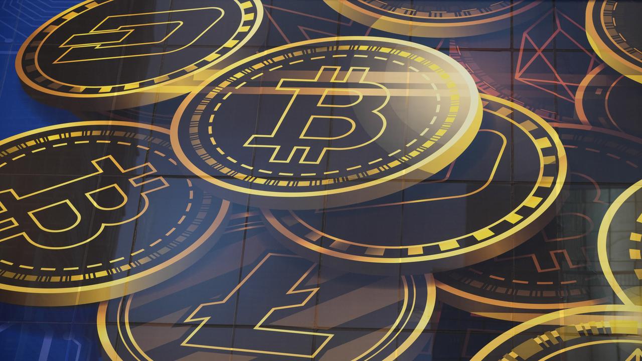 An advertisement for the cryptocurrency, Bitcoin