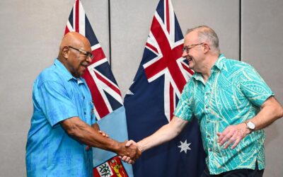 Fiji leader to spruik security, unity to Australia