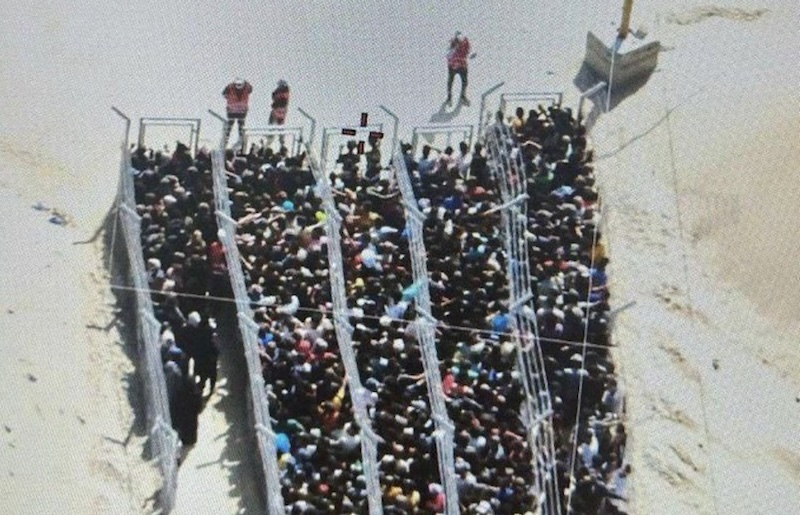 Gaza Humanitarian Foundation human pen. Image: Wikileaks