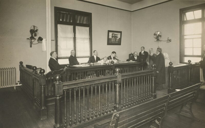 an old board room