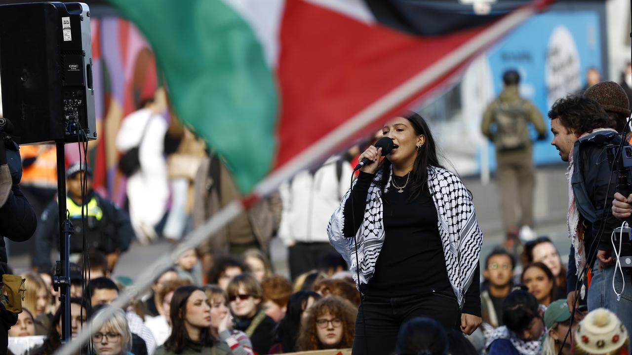 Pro-Palestine protesters rally in Melbourne