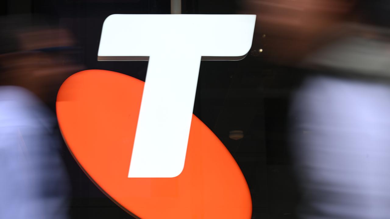 A file photo of the Telstra logo