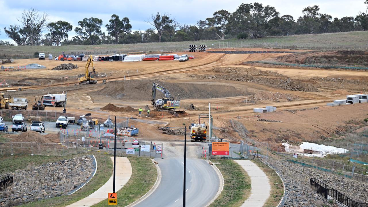 A housing estate in Canberra