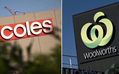 Shoppers check out of Woolies as Coles registers gains