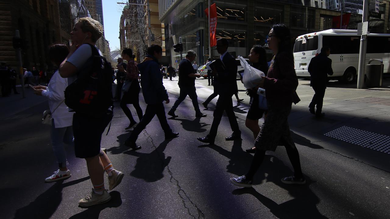 Pedestrians on street