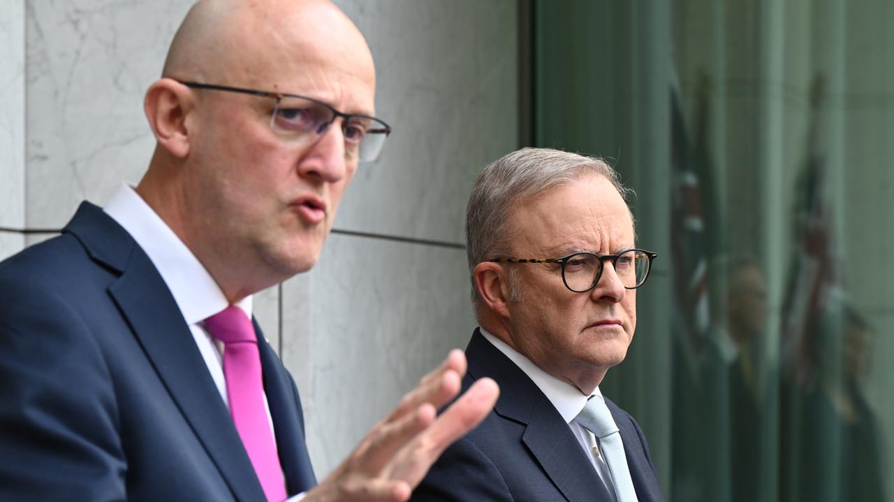 Mike Burgess and Anthony Albanese