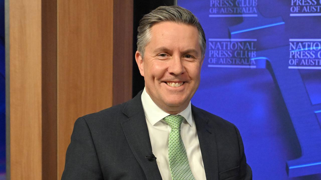 Mark Butler at the National Press Club