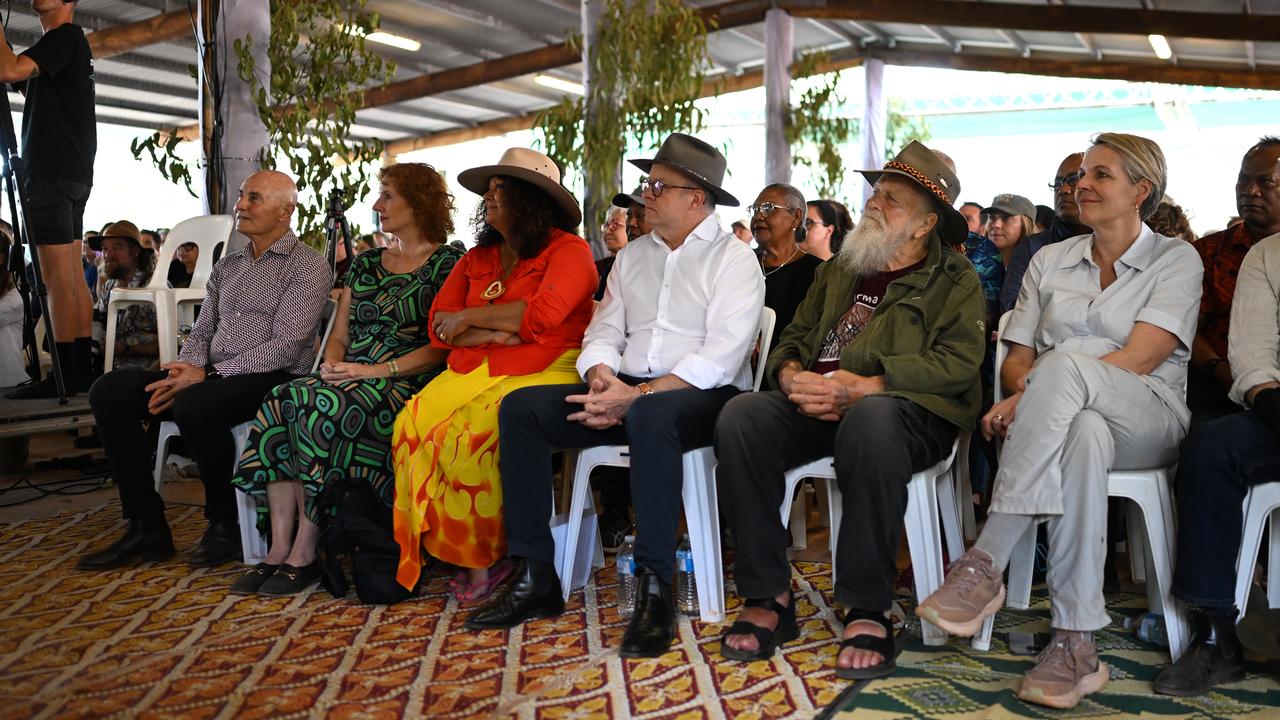 Anthony Albanese and other guests at Garma Festival.