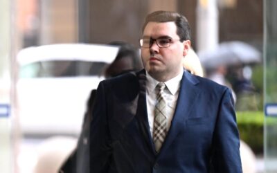 Lehrmann arrives stony faced ahead of defamation appeal
