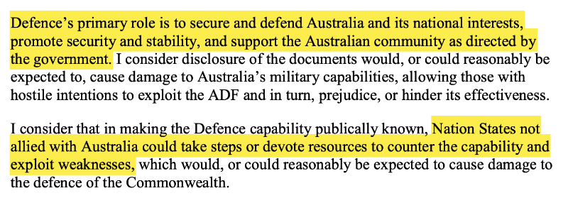 Port Kembla FOI response