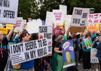 Not just about pay. Queensland teachers strike a plea for help
