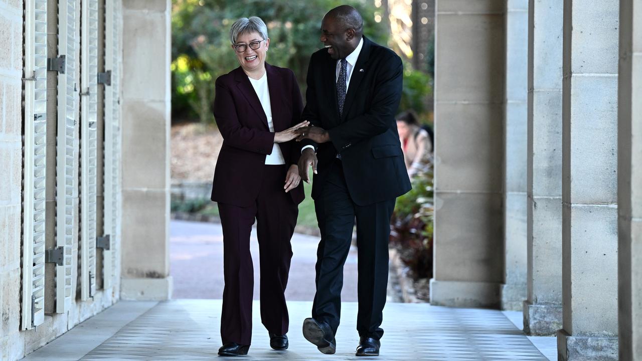 Penny Wong and David Lammy (file image)