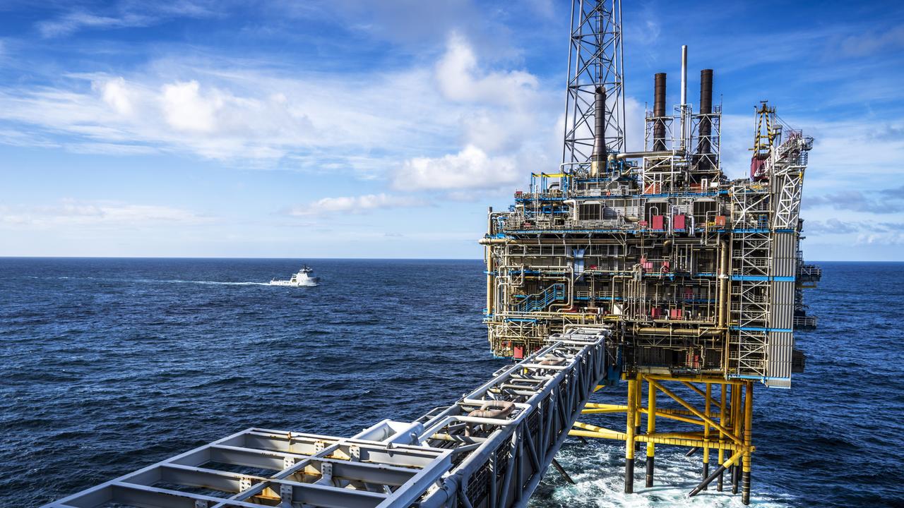 A gas platform in Norway