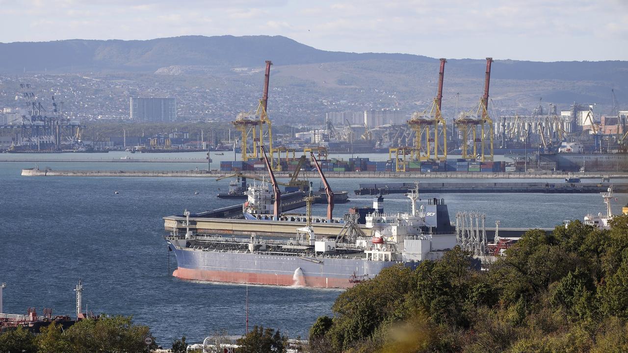 An oil tanker in Novorossiysk, Russia (file)
