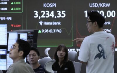 Stocks pause, while rate-cut drumbeat weighs on dollar
