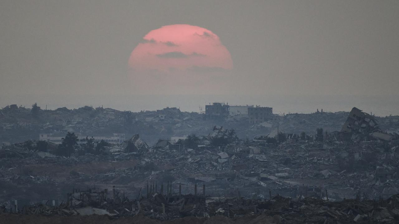 Destroyed buildings in the Gaza Strip (file image)