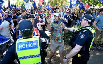Tensions flare as thousands attend anti-migrant rallies