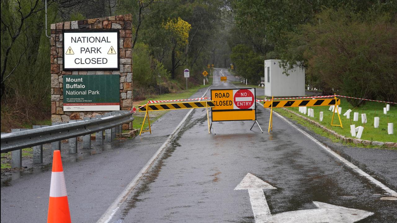 Road closure signage