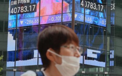 Asia shares track Wall Street lower, dollar struggling